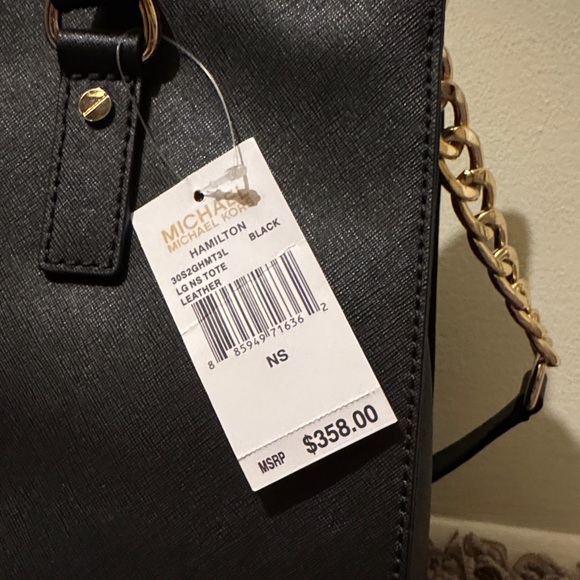 NWT | Michael Kors | Black | Hamilton | Tote Bag - Picture 5 of 6